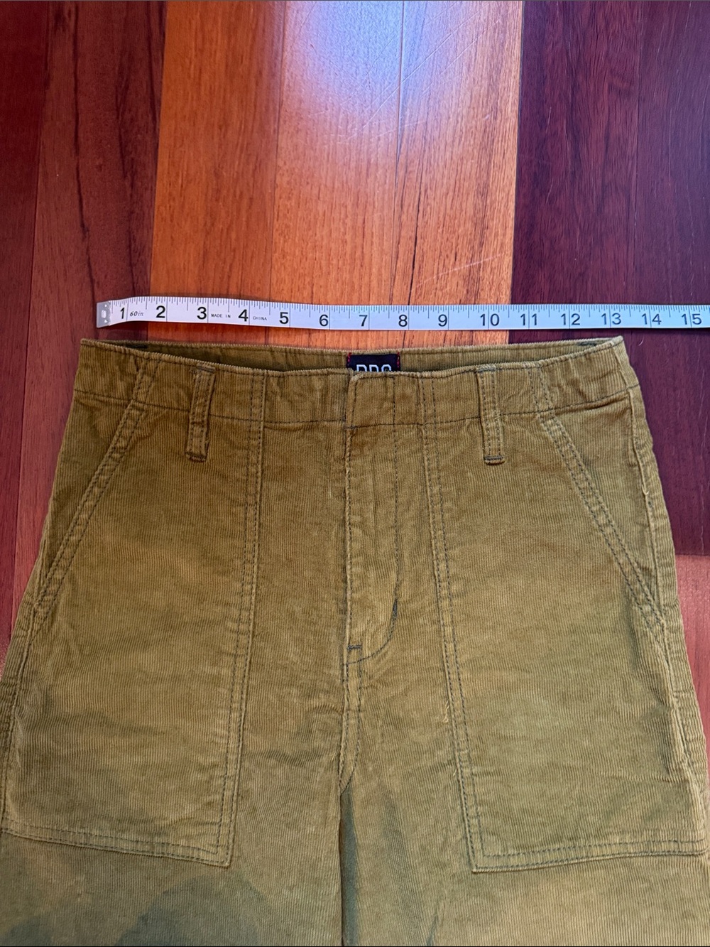 BDG Urban Outfitters | Olive Green Corduroy Wide-Leg Cropped Pants NWOT - Picture 6 of 10